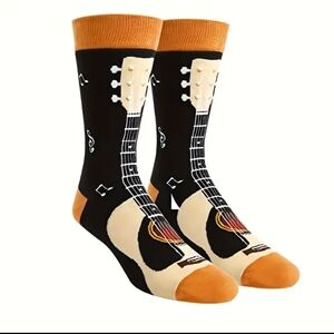 Guitar Design Novelty Socks